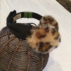 NEW Kate Spade leopard print ear muffs